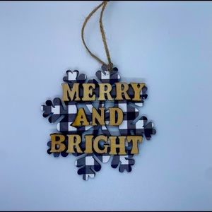 “Merry and Bright” Christmas Ornament 🎄